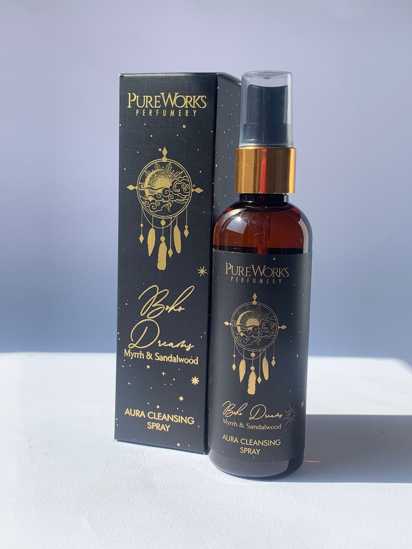 Spray per ambienti di mirra e sandalo (Sogni boho) / 100ml