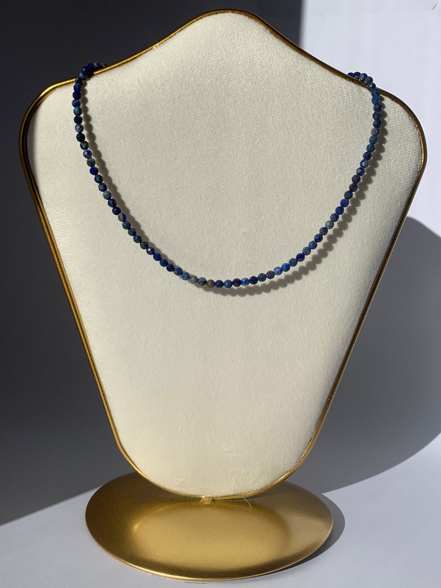 Adjustable Faceted Lapis Lazuli Choker / Balance and Clarity