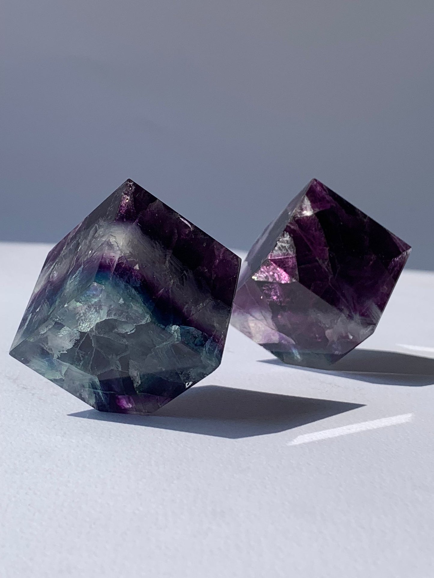 Cubo de fluorita arcoíris / Cambios y espiritualidad