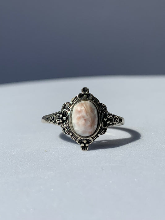 Anello regolabile in natrolite di argento 925 / Armonizzazione e guarigione